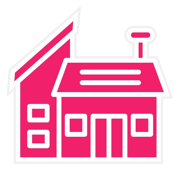 Design vectoriel architecture futuriste style d'icône