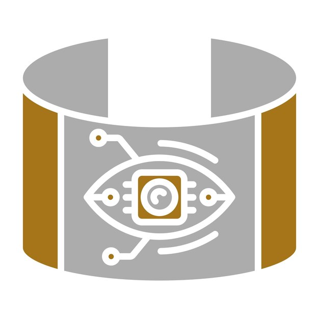 Design vectoriel Augmentation des yeux Style de l'icône