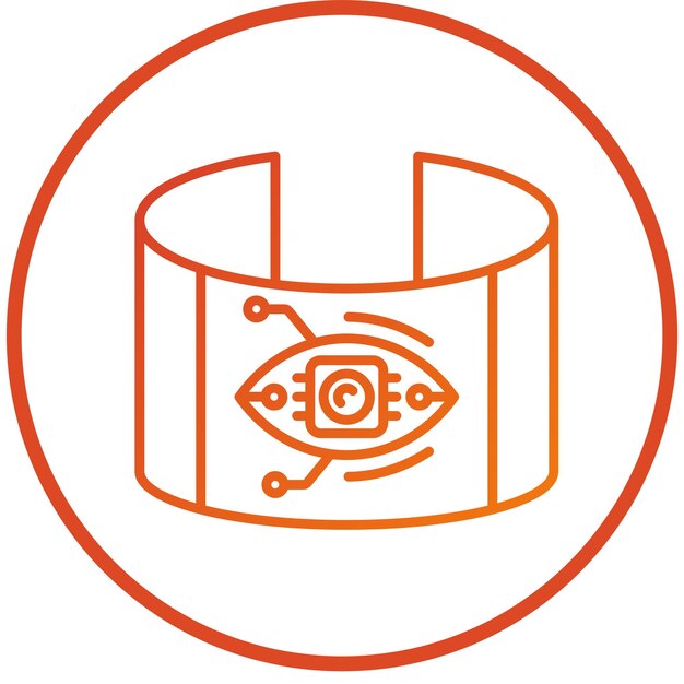 Design vectoriel Augmentation des yeux Style de l'icône