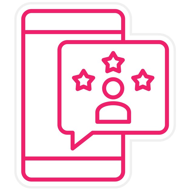 Design vectoriel Avis du client Style de l'icône