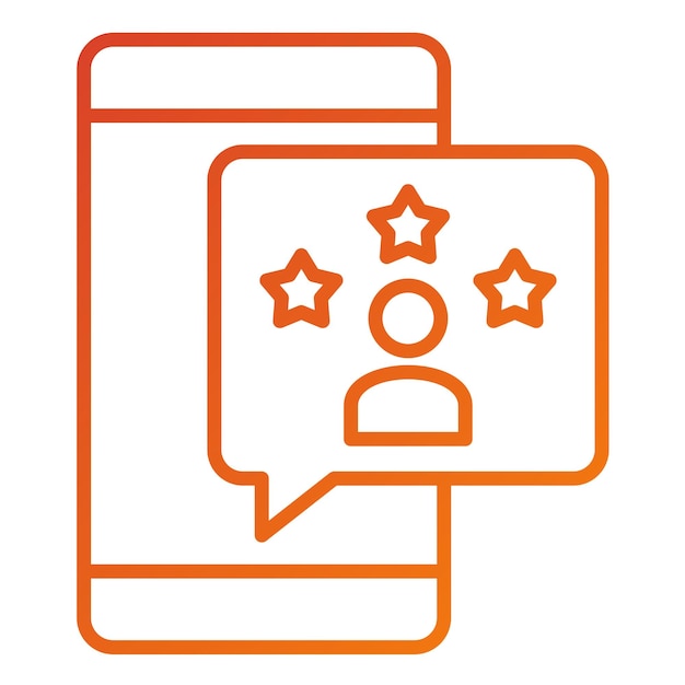 Design vectoriel Avis du client Style de l'icône