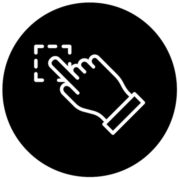 Design vectoriel Cursor tapez sur le style de l'icône