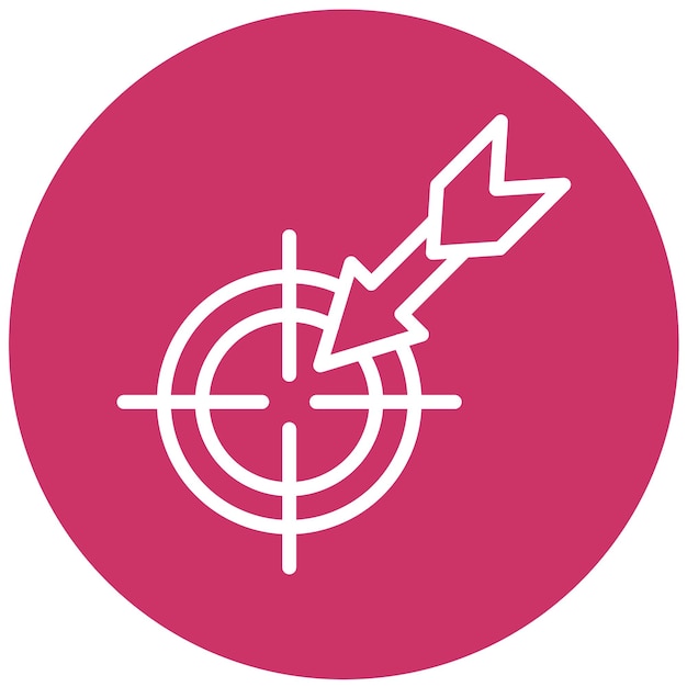 Design vectoriel Définition des objectifs Style de l'icône