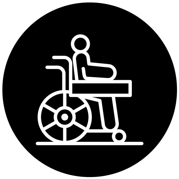 Design vectoriel désactivé style d'icône