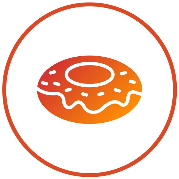 Le design vectoriel du bagel est un style d'icône de ballet.