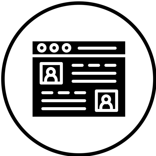 Le design vectoriel du chat Web est le style de l'icône.