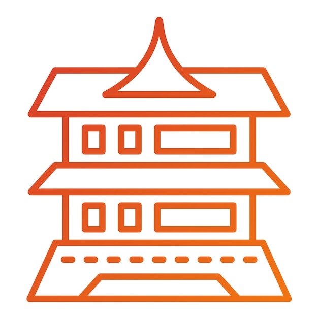 Le design vectoriel du château de Matsumoto