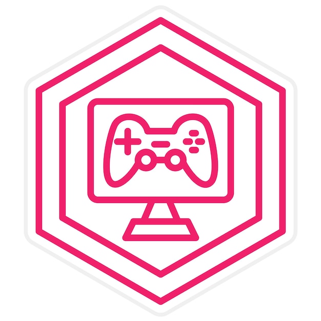 Design vectoriel du jeu Modding style d'icône