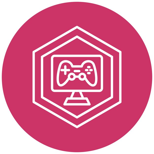Design vectoriel du jeu Modding style d'icône