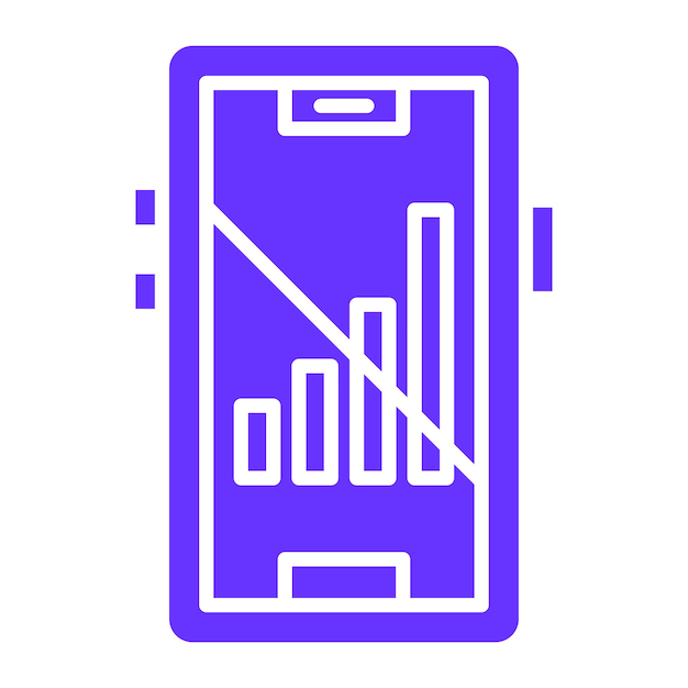 Design vectoriel du signal cellulaire avec style d'icône désactivé