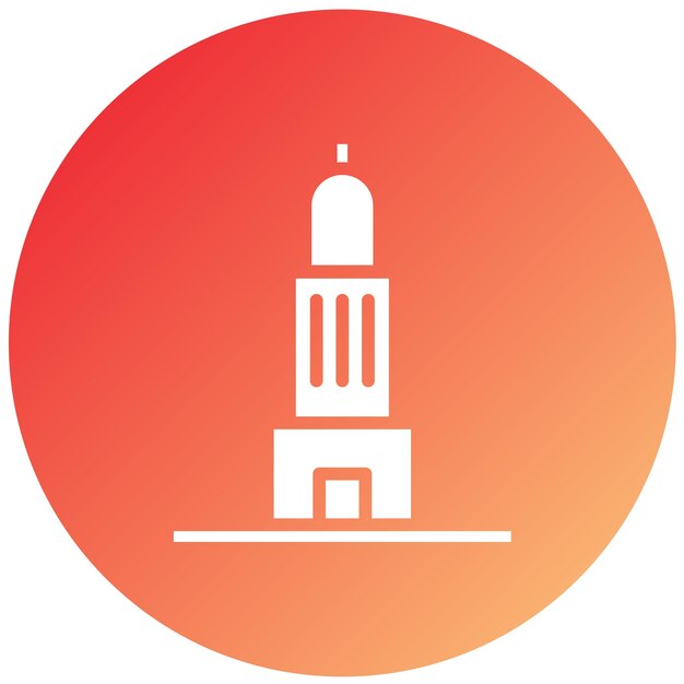 Design vectoriel du style de l'icône de l'ancien bâtiment
