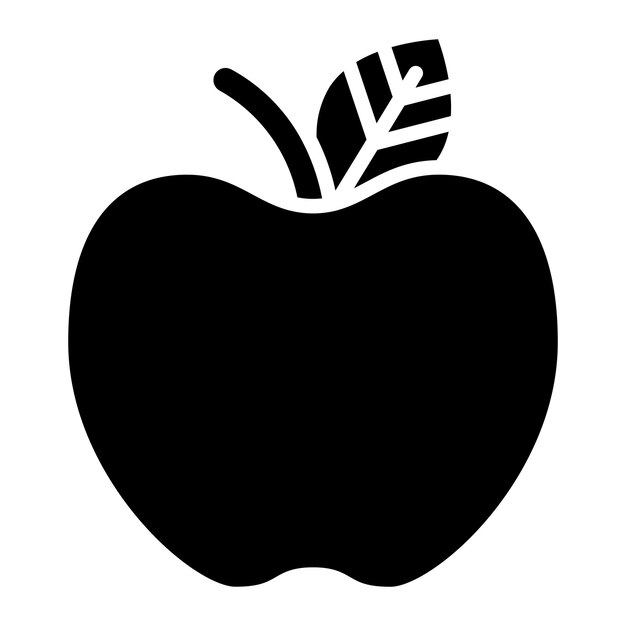 Design Vectoriel Du Style De L'icône D'apple