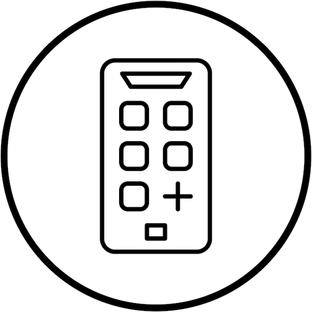 Design vectoriel du style d'icône de l'application mobile