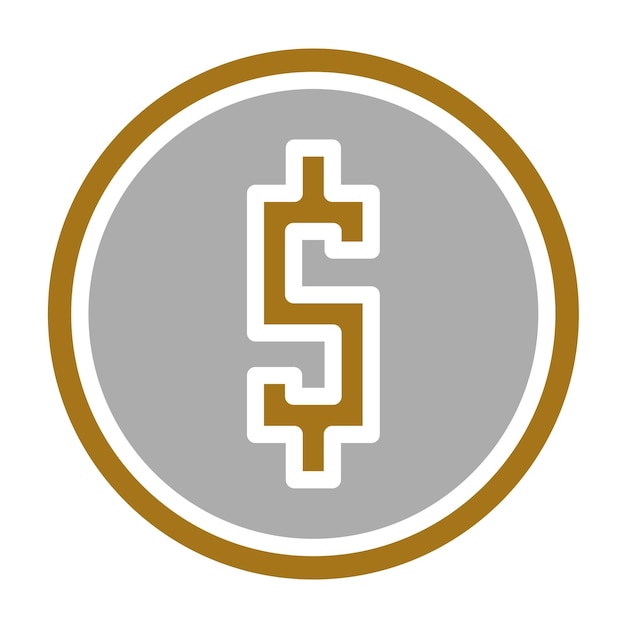 Vecteur design vectoriel du style de l'icône de l'argent