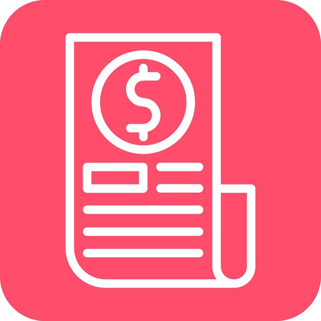 Design vectoriel du style d'icône de billets divisés
