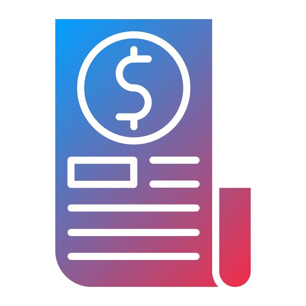 Design vectoriel du style d'icône de billets divisés