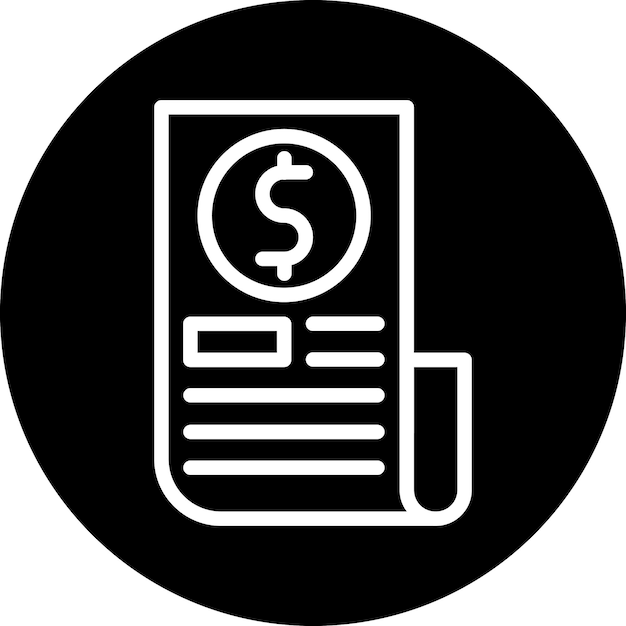 Design vectoriel du style d'icône de billets divisés