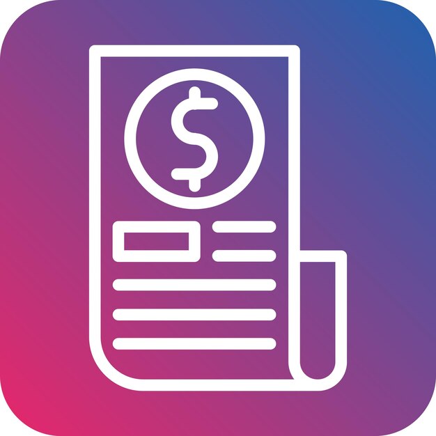 Design vectoriel du style d'icône de billets divisés