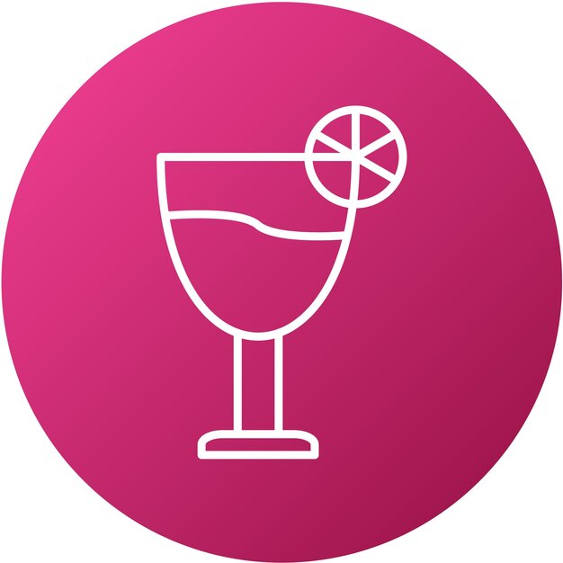 Design vectoriel du style de l'icône de la boisson