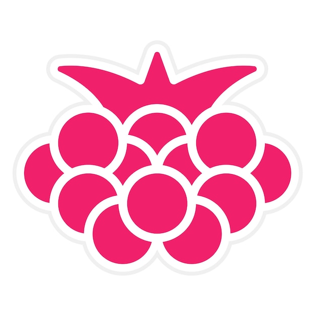Le design vectoriel du style d'icône Boysenberry