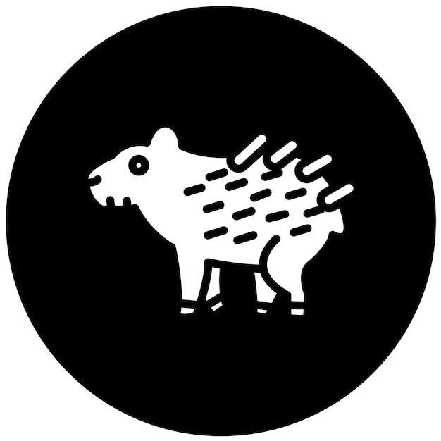 Le design vectoriel du style d'icône Capybara