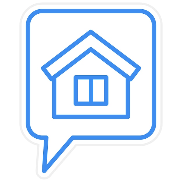 Design vectoriel du style d'icône de chat de la maison