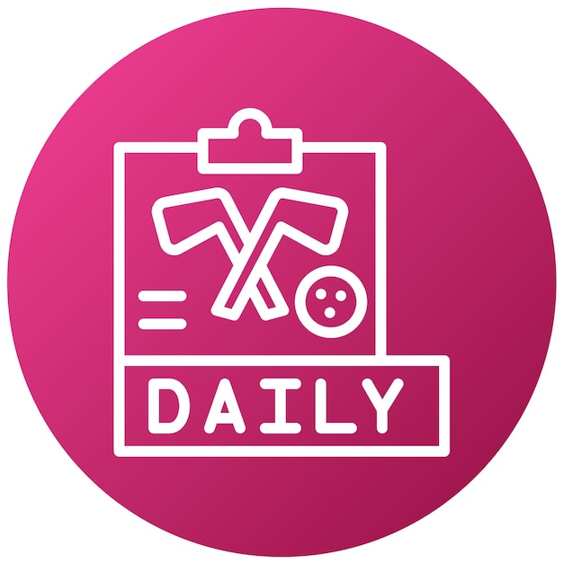 Design vectoriel du style de l'icône du Daily Pass