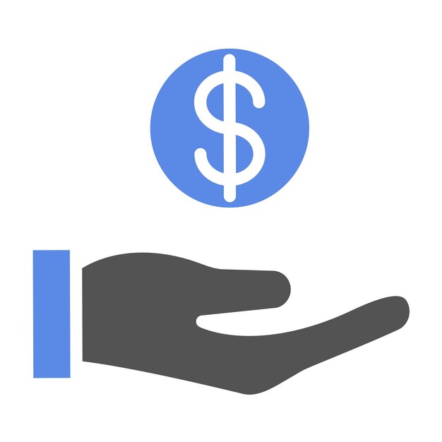 Design vectoriel du style d'icône du gardien d'impôt