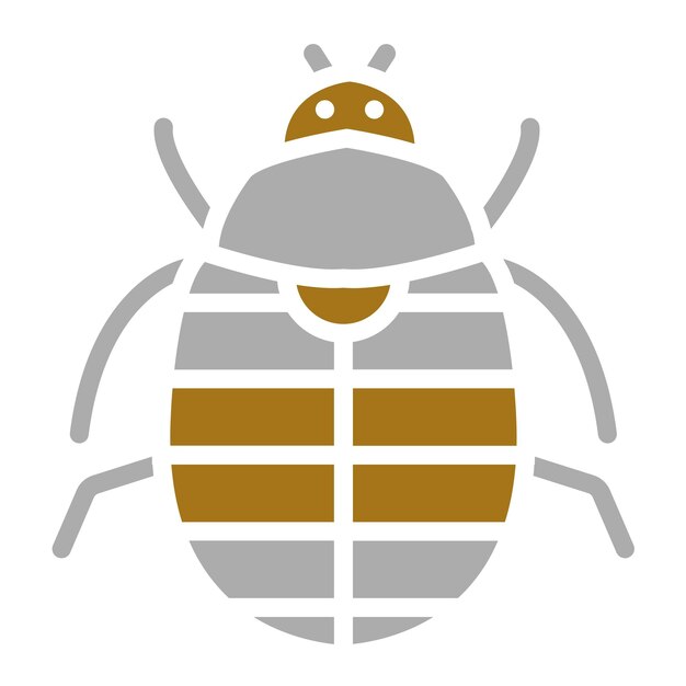 Design vectoriel du style de l'icône du scarabée