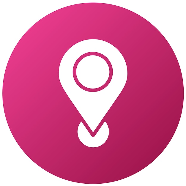Design vectoriel du style de l'icône GPS
