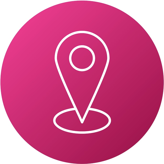 Design vectoriel du style de l'icône GPS