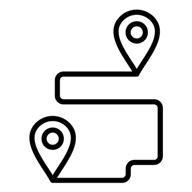 Design vectoriel du style de l'icône GPS