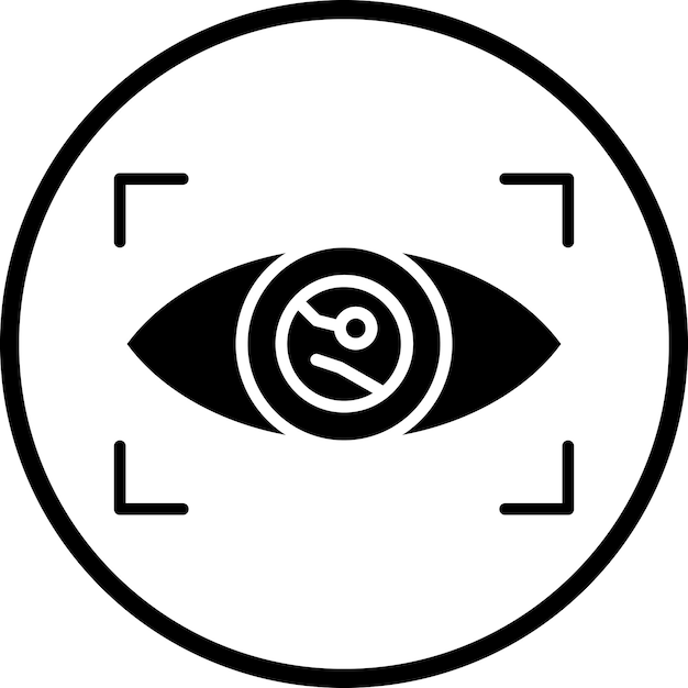 Design vectoriel du style d'icône d'identification intelligente