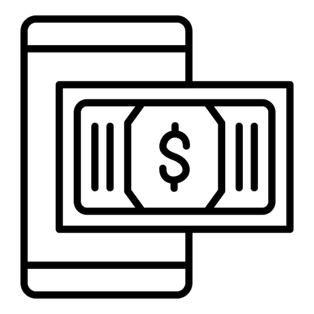 Design Vectoriel Du Style D'icône De Paiement