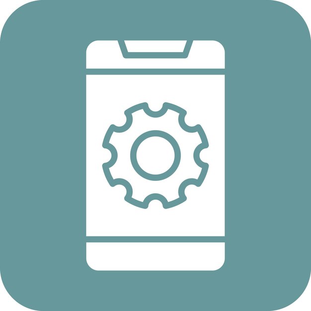 Design vectoriel du style des icônes des téléphones portables