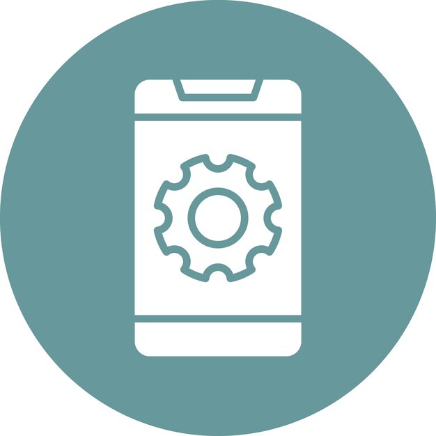 Design vectoriel du style des icônes des téléphones portables