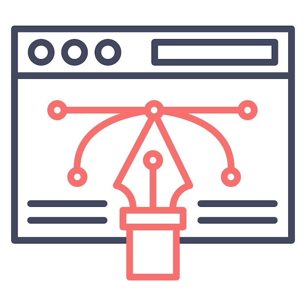 Design vectoriel du Web Style d'illustration vectorielle