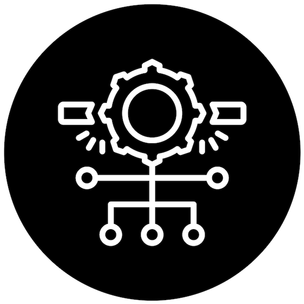 Le design vectoriel est un style d'icône en cascade.
