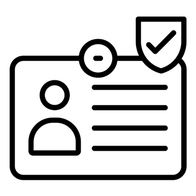 Design vectoriel Identité du style de l'icône du gardien