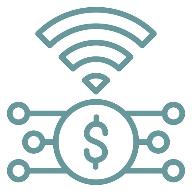 Design vectoriel de l'Internet des objets Style d'icône