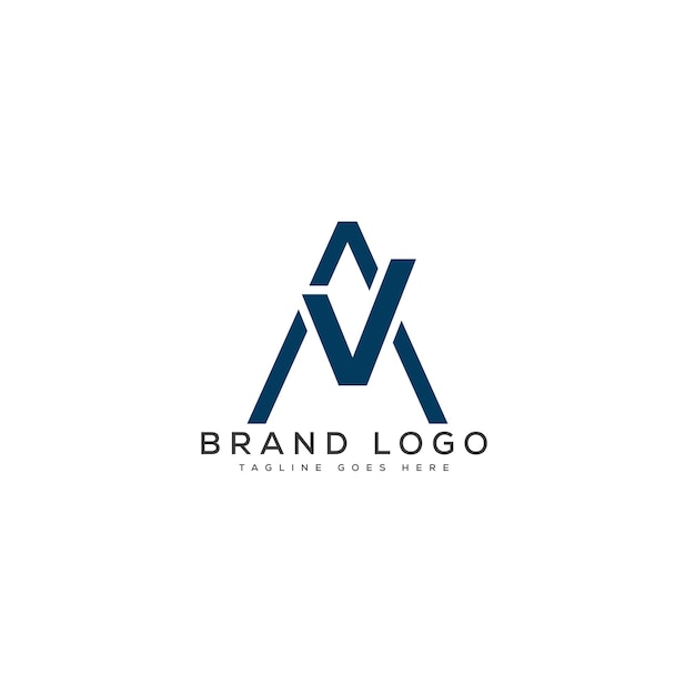 Design vectoriel de modèle de logo de lettre VA pour la marque