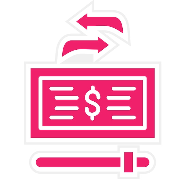 Design vectoriel Montant maximal de la transaction Style de l'icône