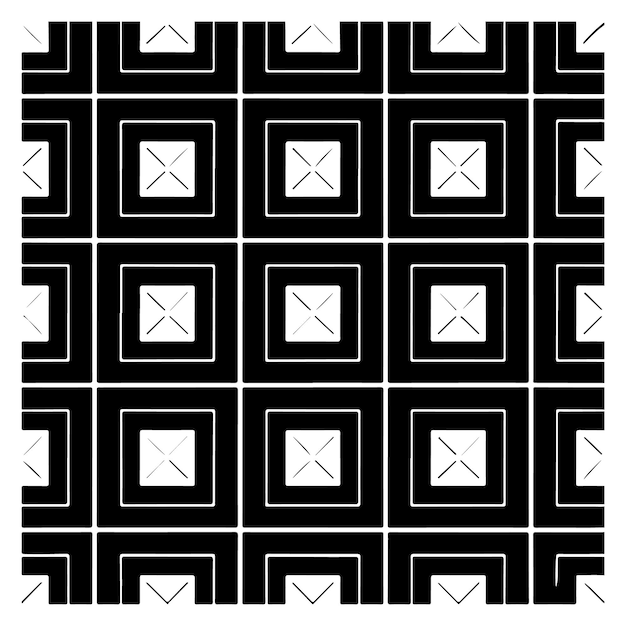 Design vectoriel à motifs carrés sur fond blanc illustration