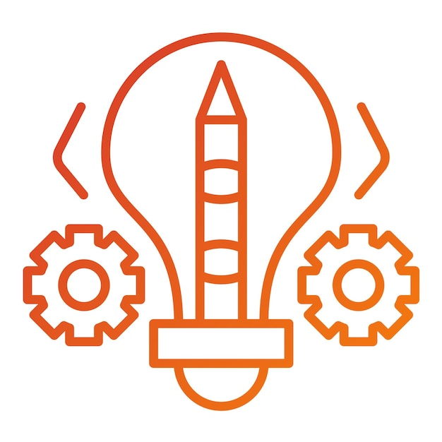 Design vectoriel processus créatif style d'icône