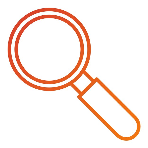 Design vectoriel à la recherche du style d'icône