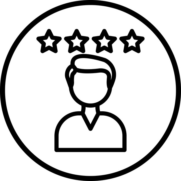 Design vectoriel Satisfaction du client Style de l'icône