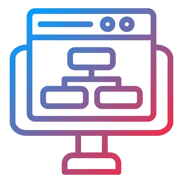 Design vectoriel Structure du site Web Style de l'icône