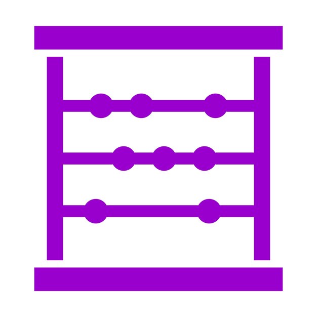 Design vectoriel style d'icône Abacus