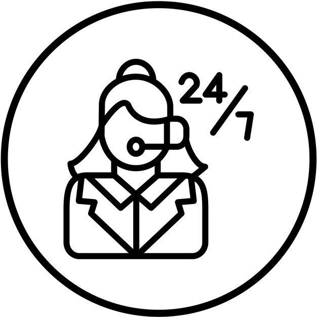 Design vectoriel Style d'icône d'aide au client