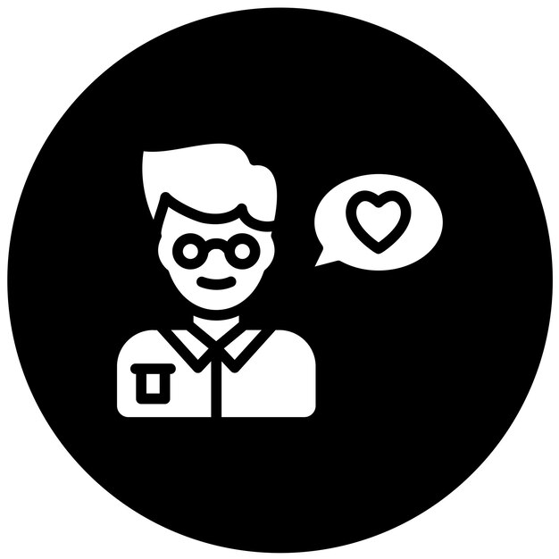 Design vectoriel Style d'icône de datation